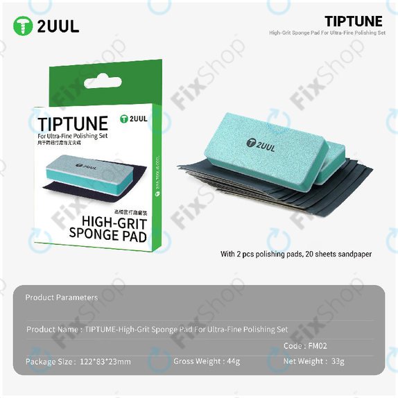 Set di tamponi microabrasivi ultrafini per lucidatura, 2UUL FM02