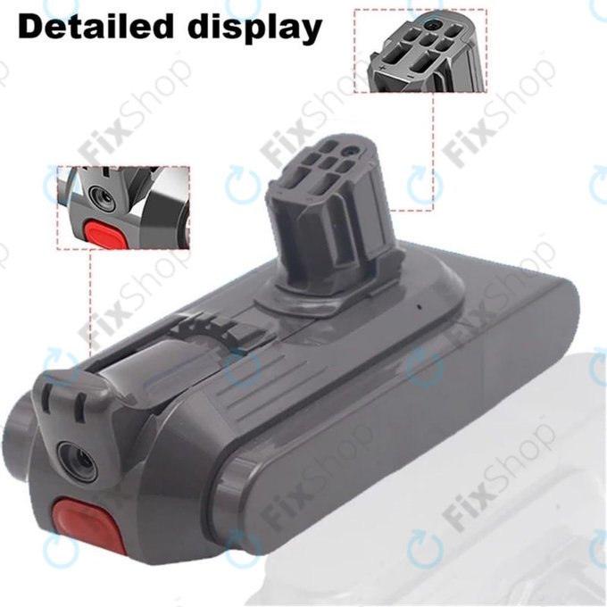 Batteria per Dyson V12, 965470-01, Li-Ion, 2500mAh, 25.2V, HQ