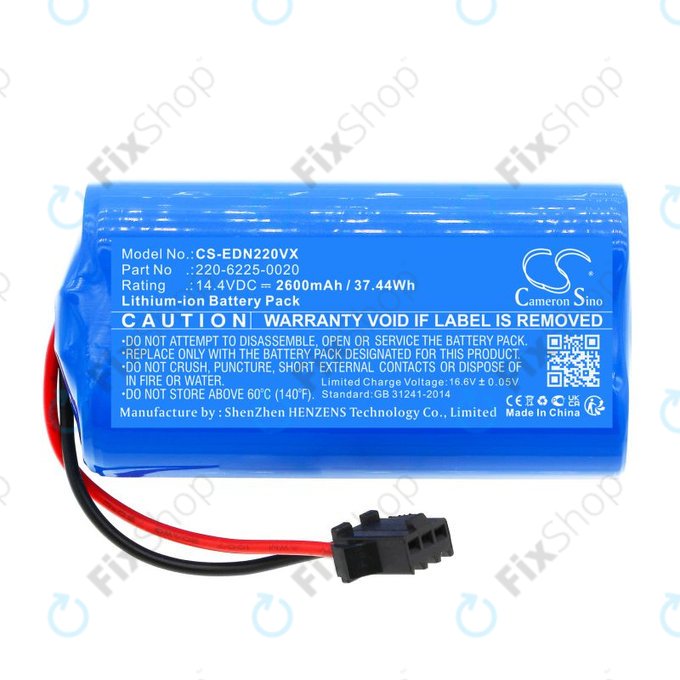 Batteria per Lenovo, Neebo Prixton Ecovacs Ultenic 220-6225-0020, Li-Ion, 2600mAh, 14.4V, HQ