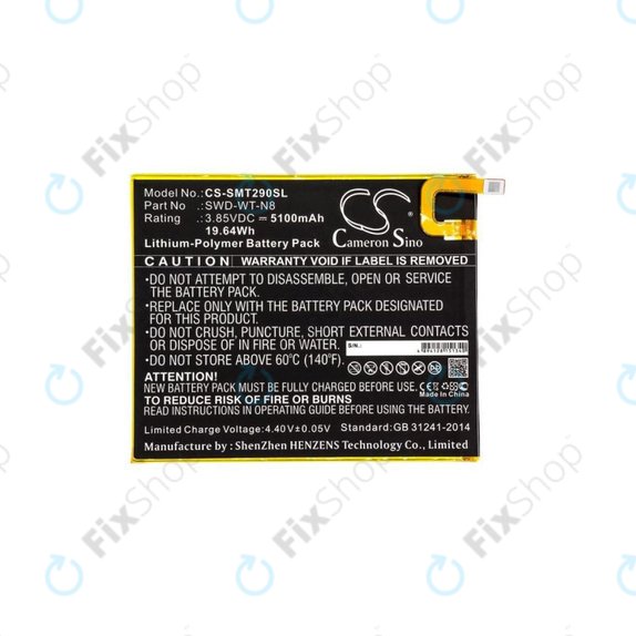 Batteria per Samsung Galaxy Tab A 8.0" 2019, SWD-WT-N8, 5100mAh, HQ