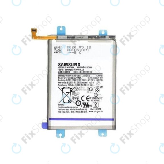 Batteria per Samsung A04s, A12, A13, A13 5G, A21s, M12, EB-BA217ABY, GH82-22989A, GH82-29803A, 5000mAh, Genuine Service Pack
