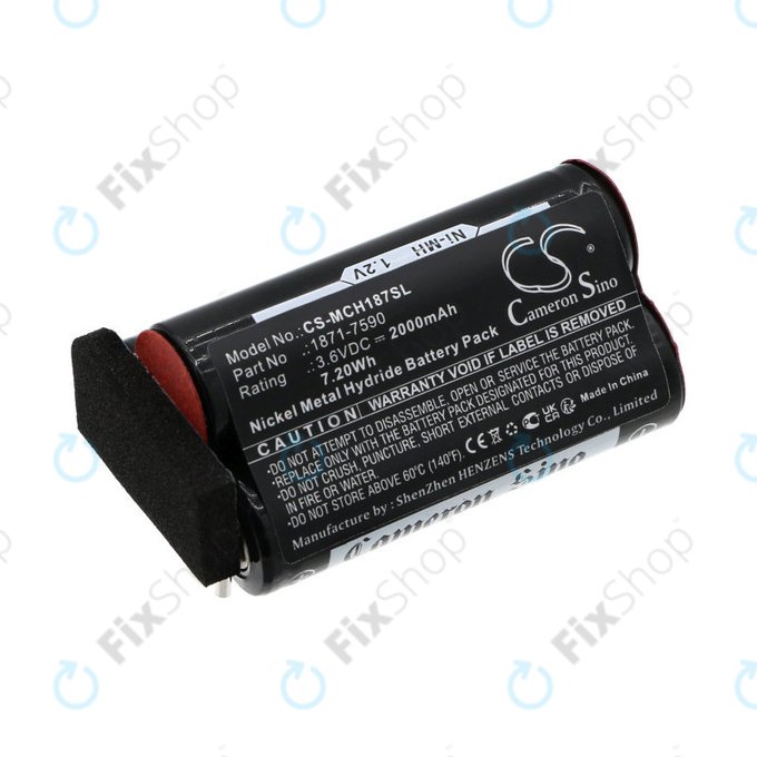 Batteria per Moser ChromStyle, Wella Academy, Super Cordless, 1871-7590, Ni-MH, 2000mAh, 3.6V, HQ