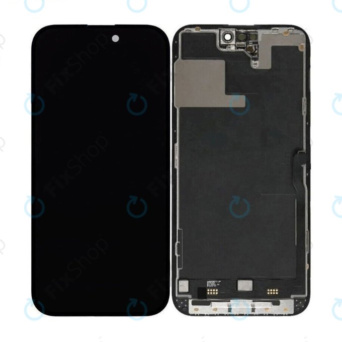 Schermo Hard OLED per iPhone 14 Pro, Vetro touch con cornice, FixPremium