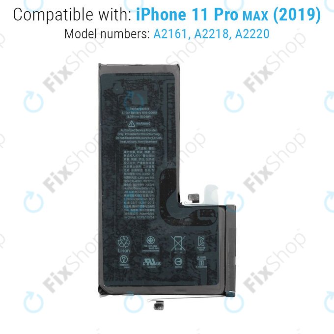 Batteria per iPhone 11 Pro Max, 3969mAh