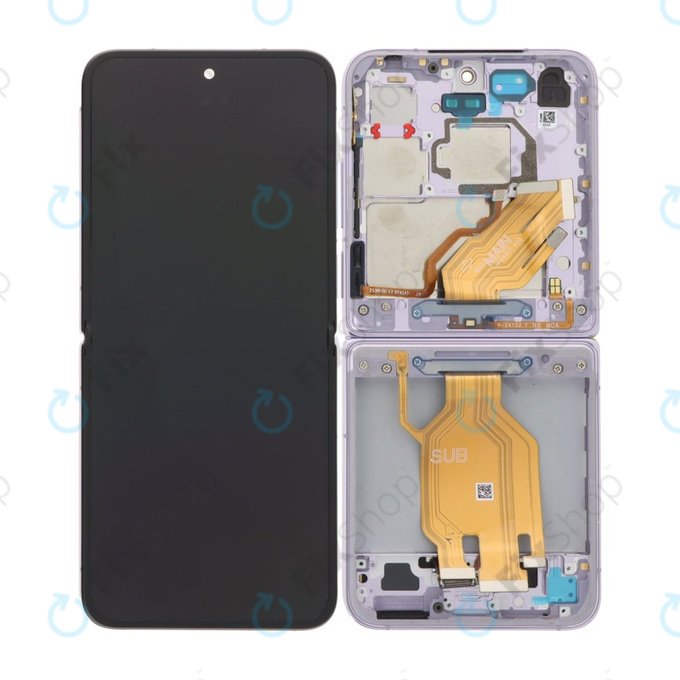 Schermo OLED per Xiaomi Mix Flip 2405CPX3DC, Purple, Vetro touch con cornice