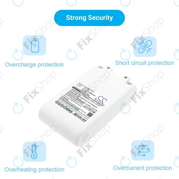 Batteria per Xiaomi Dreame G10, G20, T10, T20, 3027689, Li-Ion, 2400mAh, 25.2V, HQ