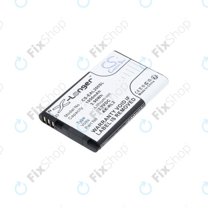 Batteria per Emporia Essence Plus, Talk comfort, V20, AK-RL2, Li-Ion, 3.7V, 1050mAh, HQ