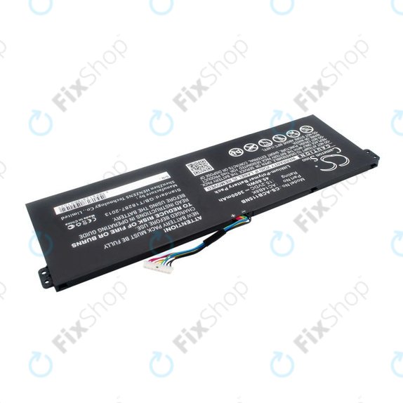 Batteria per Acer Aspire 5, 7 E5, V3, Chromebook 11, 13, 15, AC14B18K, Li-Pol, 3000mAh, 15.2V, HQ