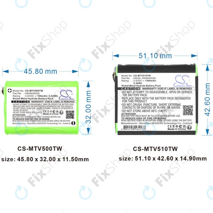 Batteria per Motorola Talkabout T280, T200, T82, T82 Extreme, HKNN4002A, Ni-MH, 700mAh, 3.6V, HQ