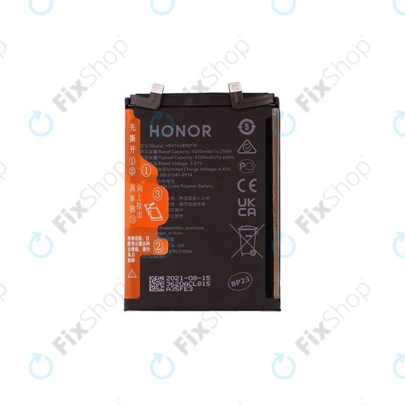 Batteria per Honor 50, HB476489EFW, 02354GNH, 4300mAh, Genuine Service Pack