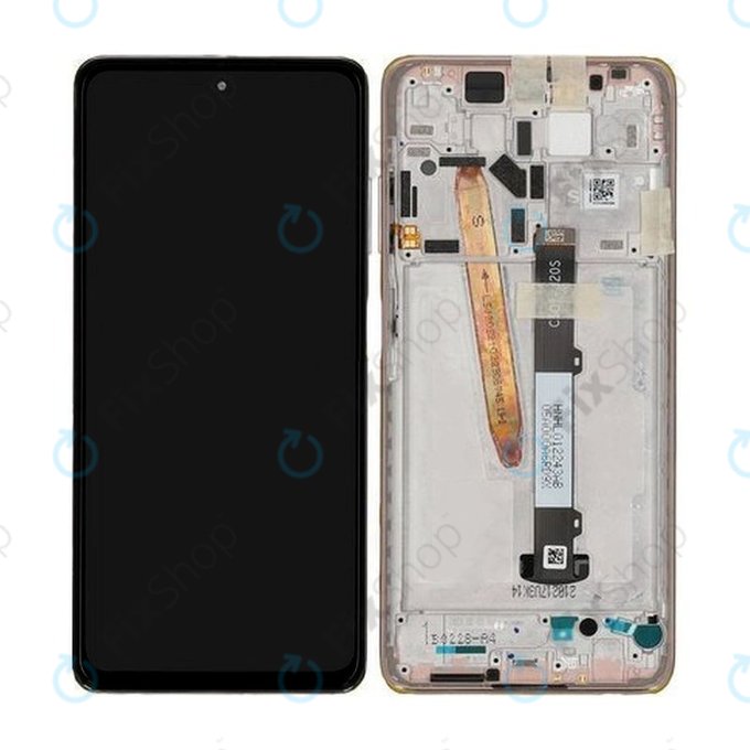Schermo per Xiaomi Poco X3 Pro, Metal Bronze, Vetro touch con cornice, 560004J20S00, Genuine Service Pack
