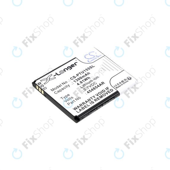 Batteria per Panasonic Kx-Tu150, Kx-Tu150exr, 454854AR, Li-Ion, 3.7V, 1300mAh, HQ