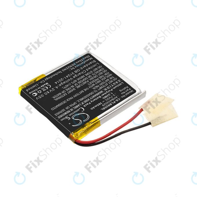 Batteria per Plantronics Voyager Focus B825, AHB403029, Li-Pol, 3.7V, 360mAh, HQ