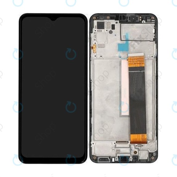 Schermo per Samsung M33 5G M336B, Black, Vetro touch con cornice