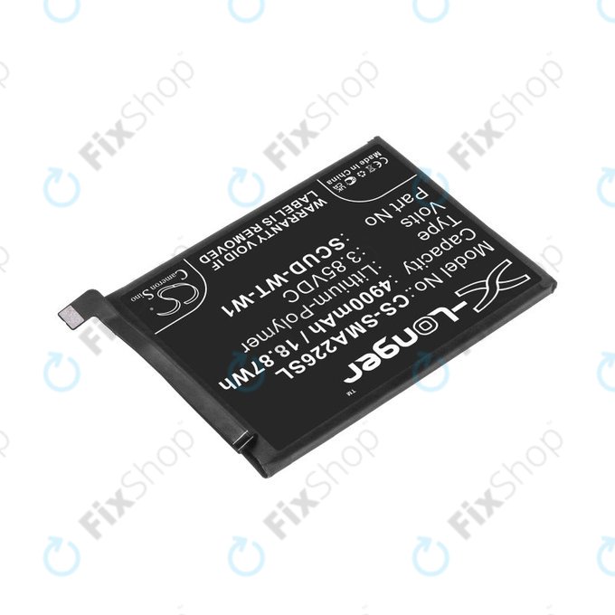 Batteria per Samsung A22 5G A226B, 4900mAh, Li-Pol, 3.85 V, SCUD-WT-W1, HQ