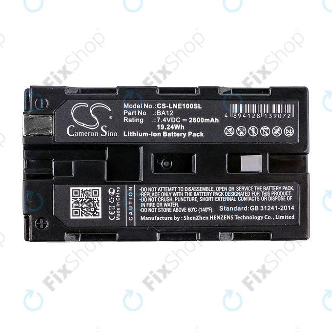 Batteria per Line 6 James Tyler Variax, Line 6 JTV Guitar, BA12, Li-Ion, 2600mAh, 7.4V, HQ