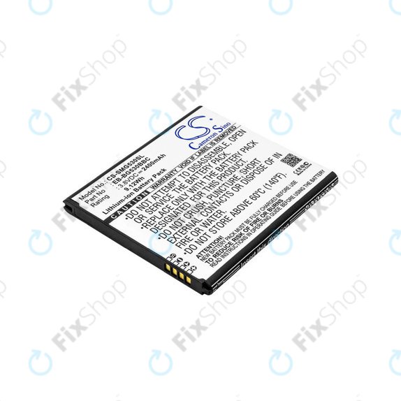 Batteria per Samsung J3, EB-BG530BBC, Li-Ion, 3.8V, 2400mAh, HQ