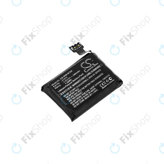 Batteria per Apple Watch 3 42 mm, 340mAh, GPS Version, Li-Pol, 3.82 V, A1875, HQ