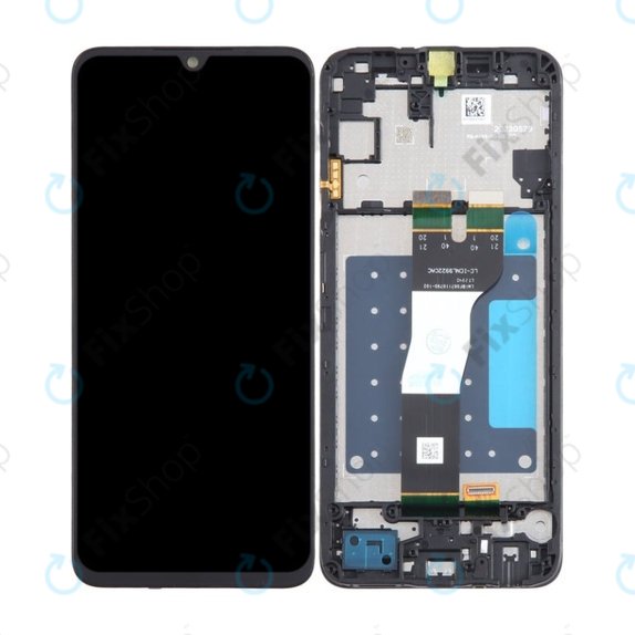 Schermo per Samsung A05s A057G, Black, Vetro touch con cornice