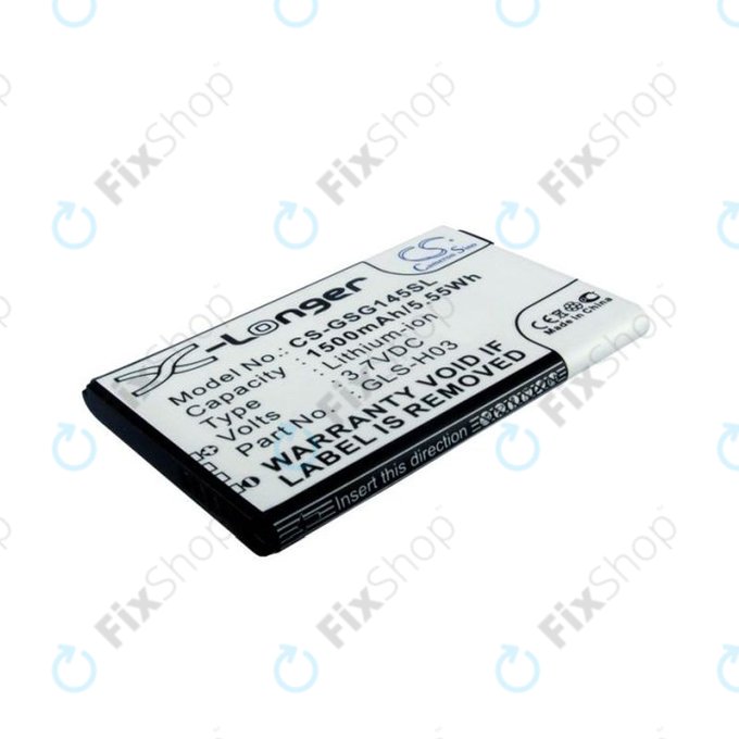 Batteria per Gigabyte GSmart G1345, GLS-H03, Li-Ion, 3.7V, 1500mAh, HQ