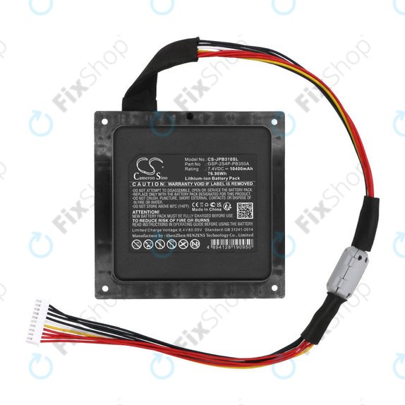 Batteria per JBL PartyBox 310, GSP-2S4P-PB350B, Li-Ion, 10400mAh, 7.4V, HQ