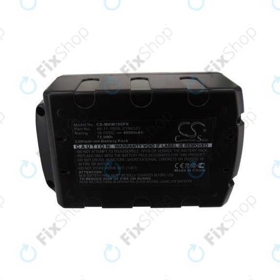 Batteria per Milwaukee 2600-series, 2700-series, AG-125, C18, HD18, M12, M18, YTB313, Li-Ion, 4000mAh, HQ