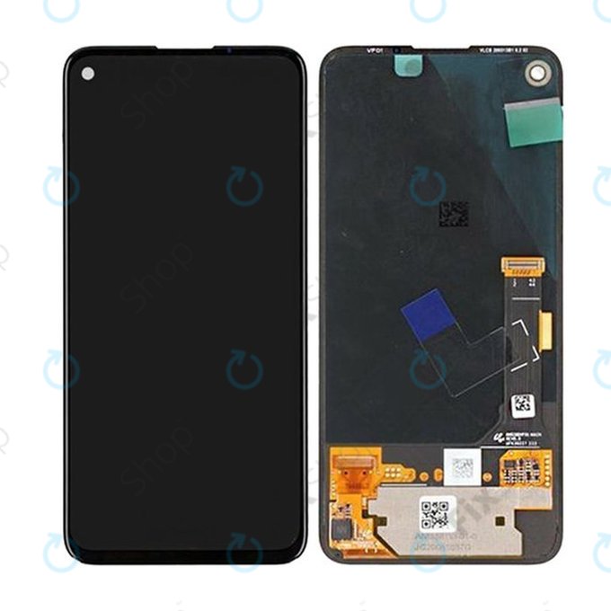 Schermo LCD per Google Pixel 4a 4G, Vetro touch senza cornice, G949-00007-01, Genuine Service Pack