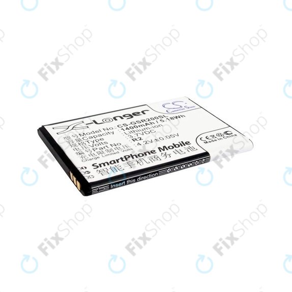Batteria per Gigabyte Gsmart Roma, R2, Li-ion, 3.7V, 1400mAh, HQ