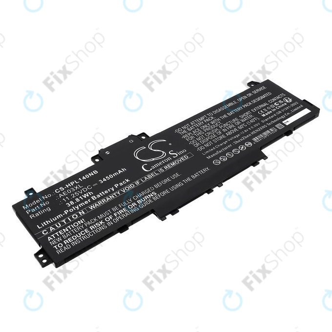 Batteria per HP 14, 15, AE03XL, Li-Pol, 3450mAh, 11.25V, HQ
