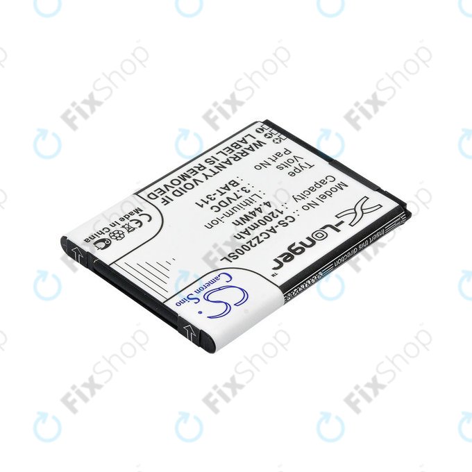 Batteria per Acer Liquid Z200, BAT-311, Li-ion, 3.7V, 1200mAh, HQ