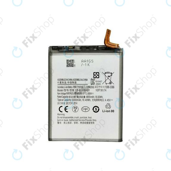 Batteria per Samsung S22 Ultra S908B, EB-BS908ABY, 5000mAh