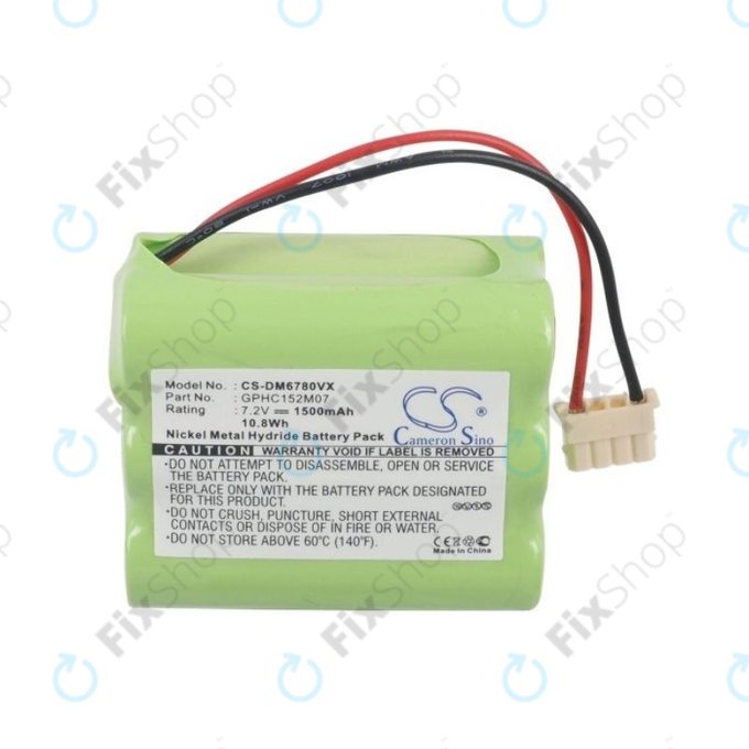 Batteria per iRobot Mint-seriess, GPHC152M07, Ni-MH, 1500mAh, 7.2V, HQ