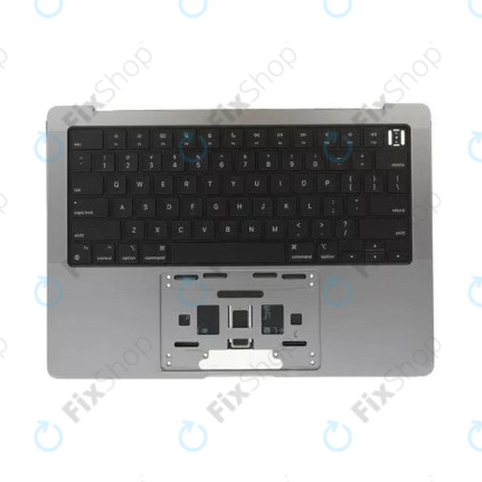 Top case con tastiera US e batteria per MacBook Pro 14", A2442 (2021), A2779 (2023), Space Gray, 661-32210, Genuine Apple