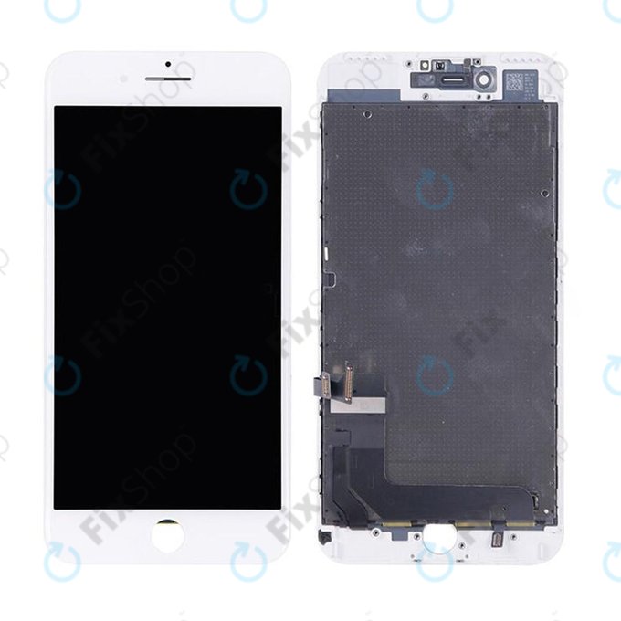 Schermo per iPhone 7 Plus, White, Vetro touch con cornice
