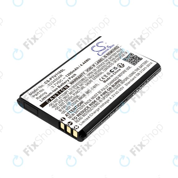 Batteria per Panasonic Kx-Tf200, Kx-Tu110, 523450AR, Li-Ion, 3.7V, 1200mAh, HQ