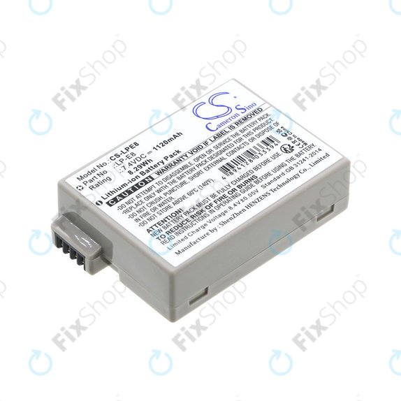 Batteria per Canon EOS 550D, 600D, LP-E8, Li-ion, 1120mAh, 7.4V, HQ