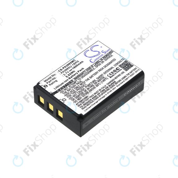 Batteria per Toshiba Camileo X200, X400, PA3985, Li-Ion, 1600mAh, 3.7V, HQ