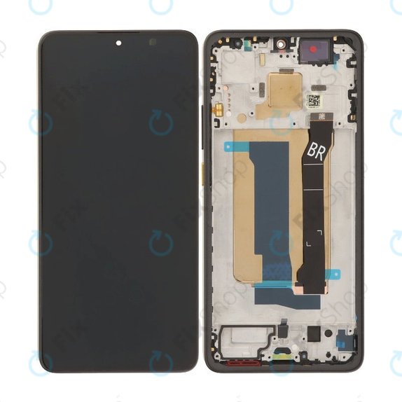 Schermo OLED per Xiaomi Poco X7 Pro 2412DPC0AG, Yellow, Vetro touch con cornice