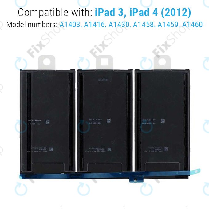 Batteria per iPad 3, iPad 4, 11560mAh