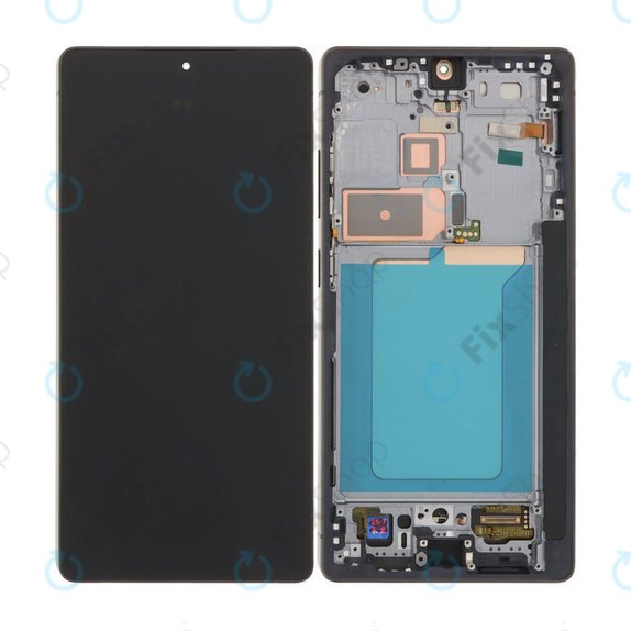 Schermo OLED per Samsung S25 Ultra, Titanium Black, Vetro touch con cornice