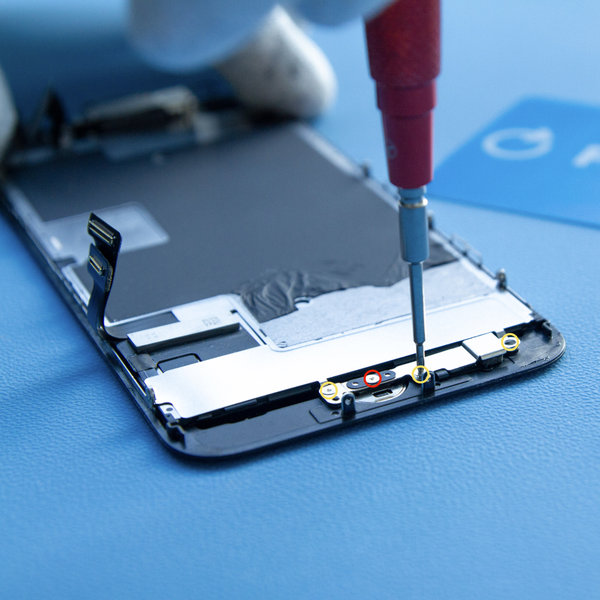 Rimozione della staffa del sensore Home / Touch ID