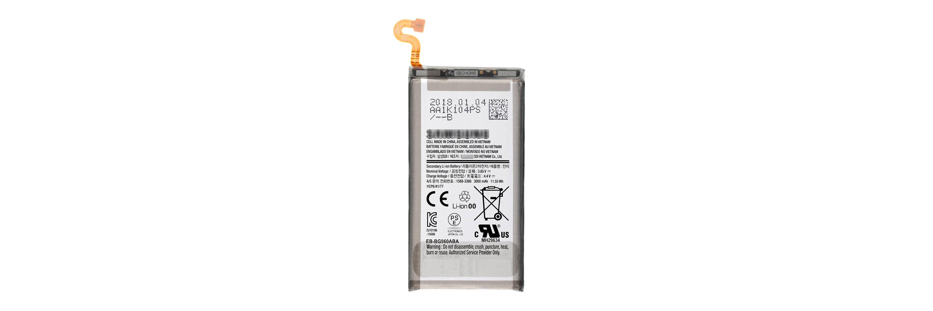 Sostituzione della batteria Samsung Galaxy S9