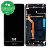 Schermo per Huawei Honor 8, Midnight Black, Vetro touch con cornice