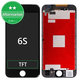 Schermo per iPhone 6S, Black, Vetro touch con cornice