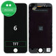 Schermo per iPhone 6, Black, Vetro touch con cornice