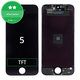 Schermo per iPhone 5, Black, Vetro touch con cornice