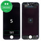 Schermo per iPhone 5, Black, Vetro touch con cornice