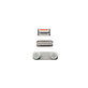 Set pulsanti laterali accensione, volume e silenzioso per iPhone 5, White