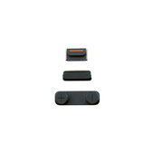 Set pulsanti laterali accensione, volume e silenzioso per iPhone 5, Black
