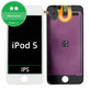 Schermo LCD per iPod Touch (5th Gen, 6th Gen, 7th Gen), White, Vetro touch con cornice